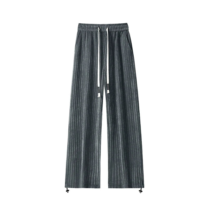 New Jacquard Wide Leg Pants