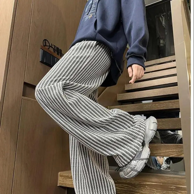 New Jacquard Wide Leg Pants