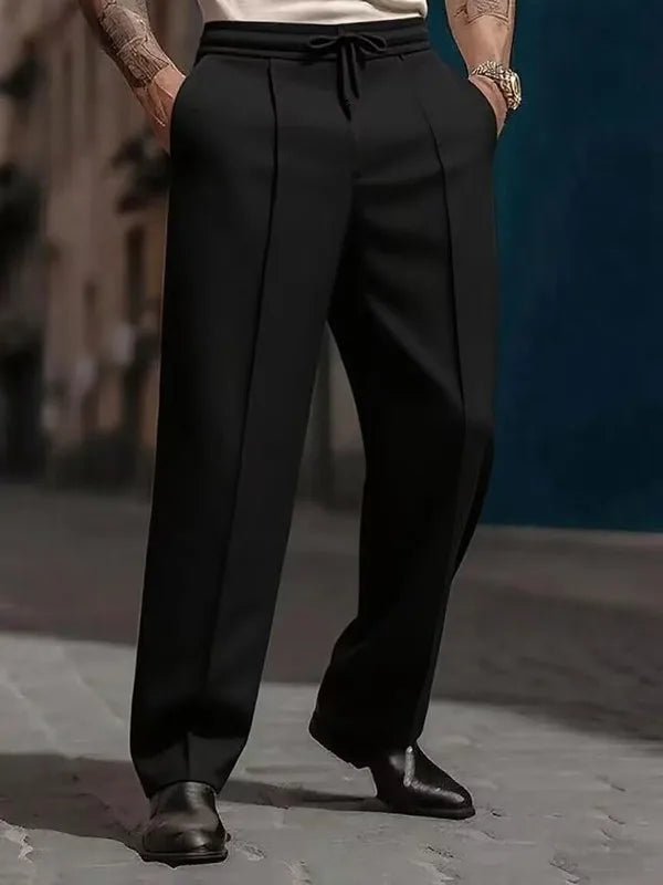 Men's Springwear - Hot selling fashionable casual solid color pants, loose straight leg pants